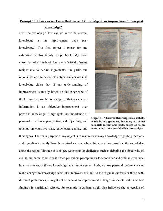 IB Coursework Examples - High-Quality Student Work | RevisionDojo