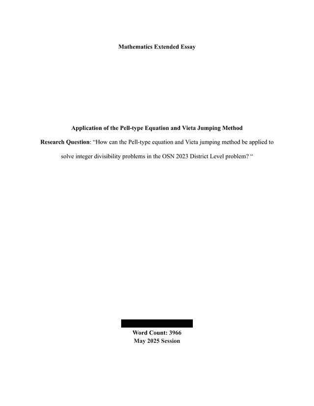 How can the Pell-type equation and Vieta jumping method be applied to solve integer divisibility problems in the OSN 2023 District Level problem? - Mathematics Analysis and Approaches (AA) EE exemplar scored B