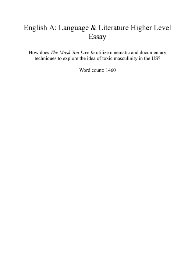 Language A: HL Essay Examples | RevisionDojo