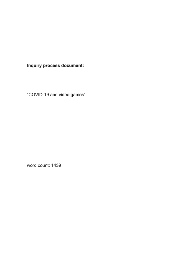 How did the COVID-19 pandemic affect the time spent in online video games and what were its psychological and social impacts on users? - Digital Society (DS) IA exemplar scored 5