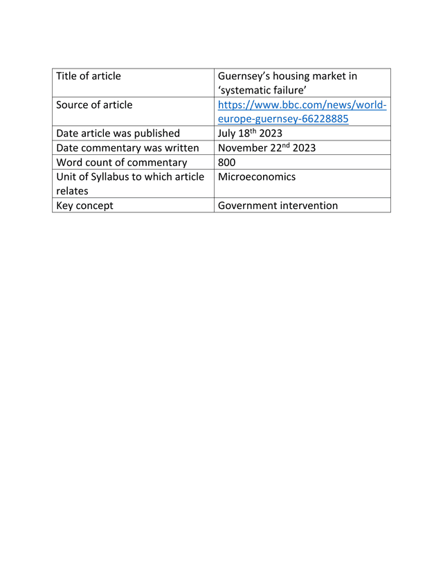 Micro: - Economics IA exemplar scored 7