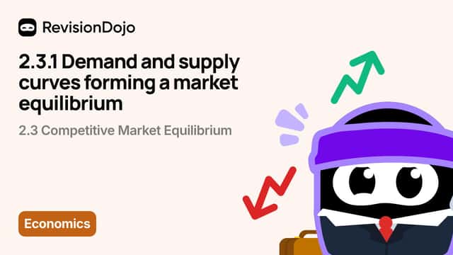 2.3.1 Demand and supply curves forming a market equilibrium  video thumbnail