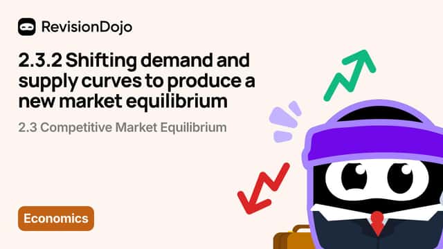 2.3.2 Shifting demand and supply curves to produce a new market equilibrium video thumbnail