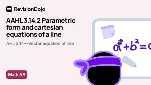 AAHL 3.14.2 Parametric form and cartesian equations of a line video thumbnail