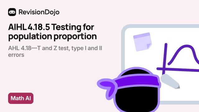 AIHL 4.18.5 Testing for population proportion video thumbnail