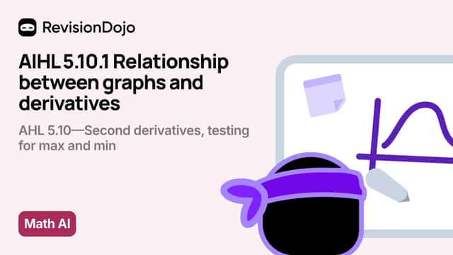 AIHL 5.10.1 Relationship between graphs and derivatives video thumbnail