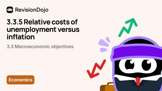3.3.5 Relative costs of unemployment versus inflation (Part 3) video thumbnail