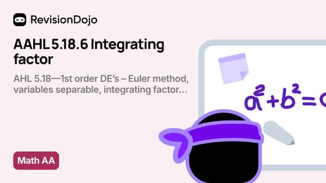 AAHL 5.18.6 Integrating factor video thumbnail