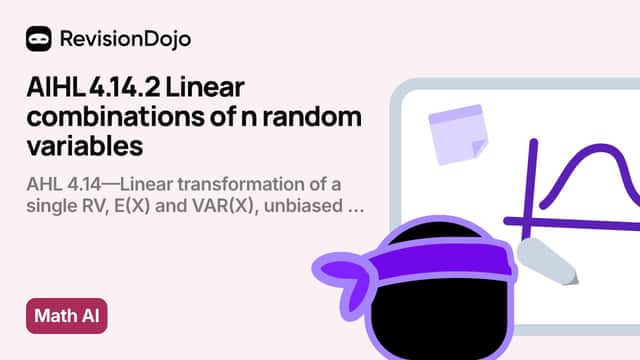 AIHL 4.14.2 Linear combinations of n random variables video thumbnail