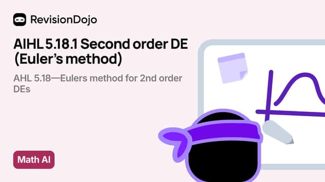 AIHL 5.18.1 Second order DE (Euler's method) video thumbnail