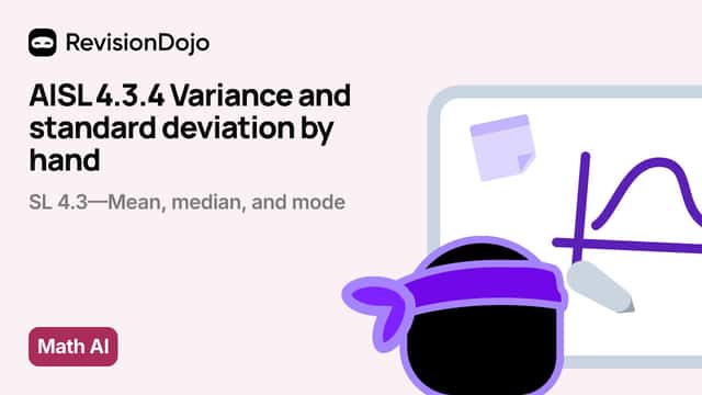 AISL 4.3.4 Variance and standard deviation by hand video thumbnail