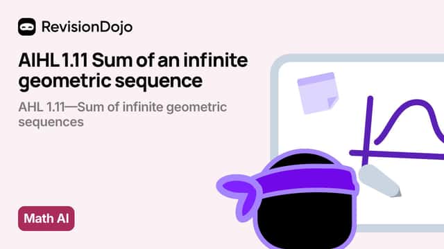 AIHL 1.11 Sum of an infinite geometric sequence video thumbnail
