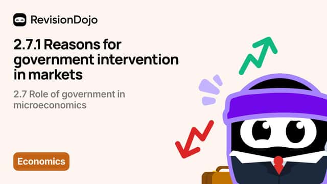 2.7.1 Reasons for government intervention in markets video thumbnail