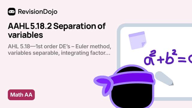 AAHL 5.18.2 Separation of variables video thumbnail