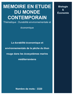 La durabilité économique et environnementale de la pêche du thon rouge dans les écosystèmes marins méditerranéens