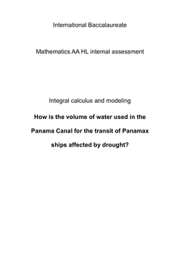 How is the volume of water used in the Panama Canal for the transit of Panamax  ships affected by drought?