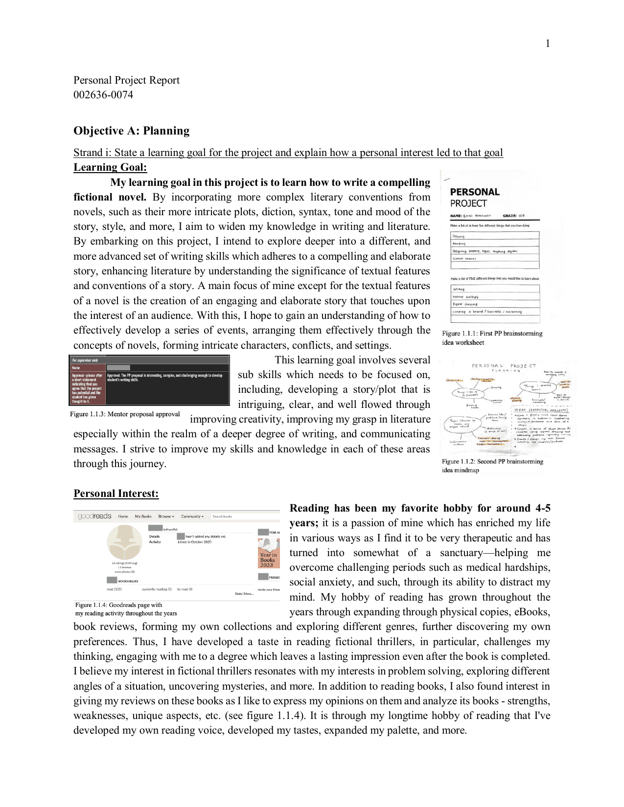 Business Fashion Line - Personal Project (MYP) External Assessment exemplar scored 7