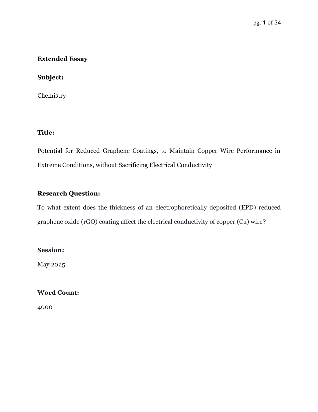 To what extent does the thickness of an electrophoretically deposited (EPD) reduced graphene oxide (rGO) coating affect the electrical conductivity of copper (Cu) wire?