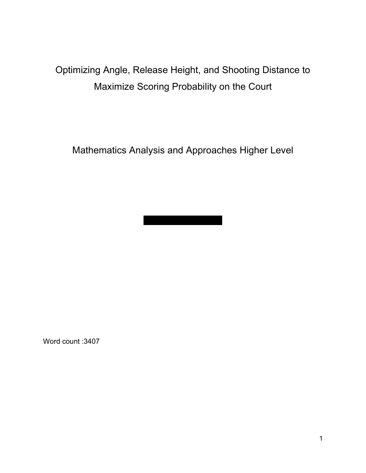 Optimizing Angle, Release Height, and Shooting Distance to 
Maximize Scoring Probability on the Court