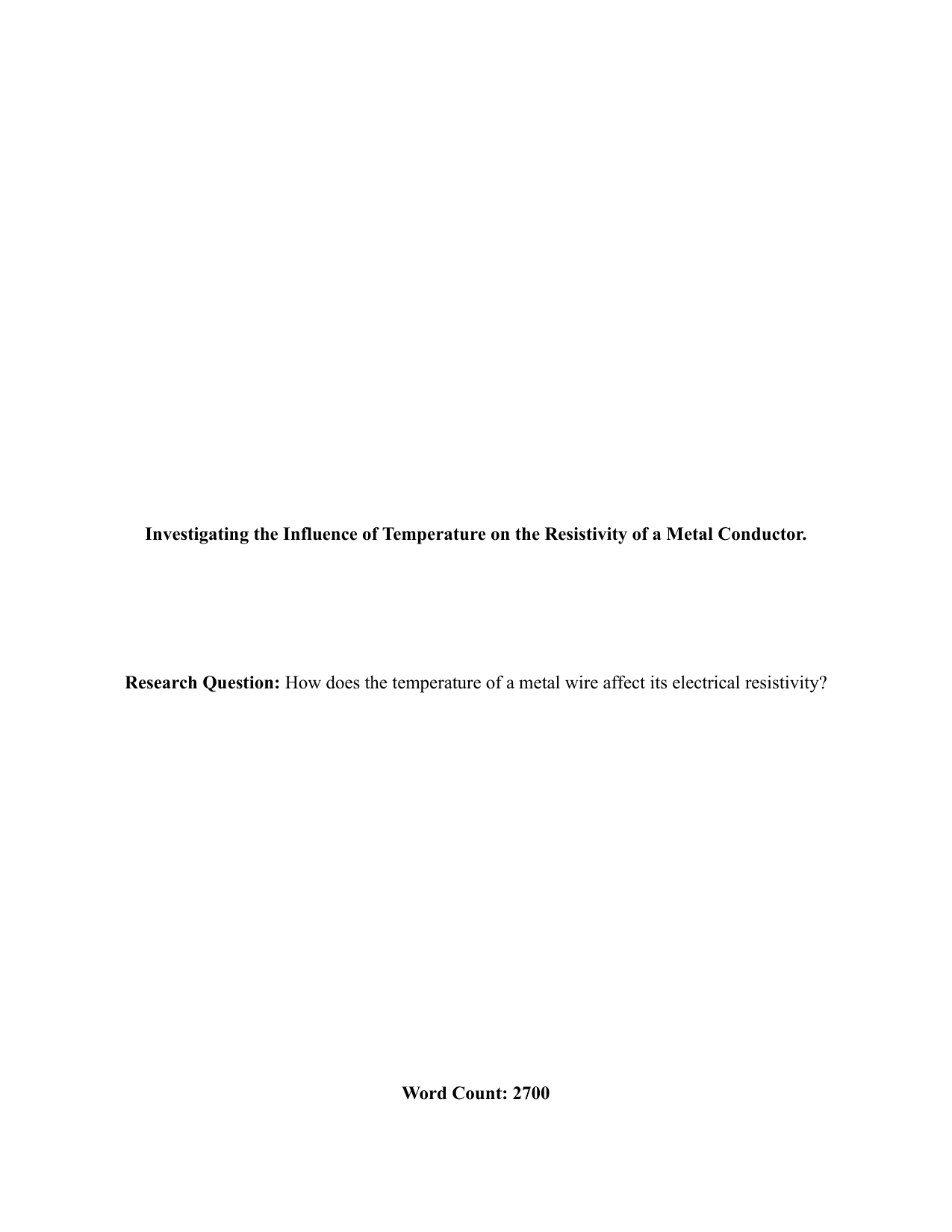 How does the temperature of a metal wire affect its electrical resistivity?