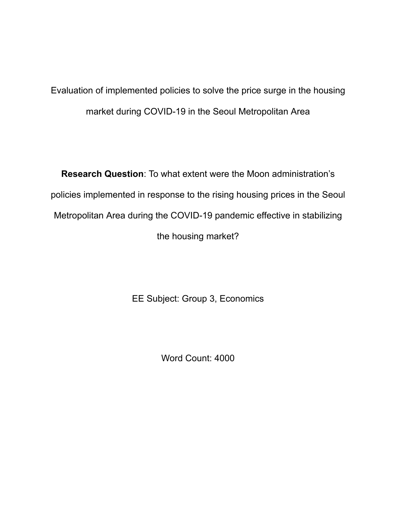 To what extent were the Moon administration’s policies implemented in response to the rising housing prices in the Seoul Metropolitan Area during the COVID-19 pandemic effective in stabilizing the housing market?