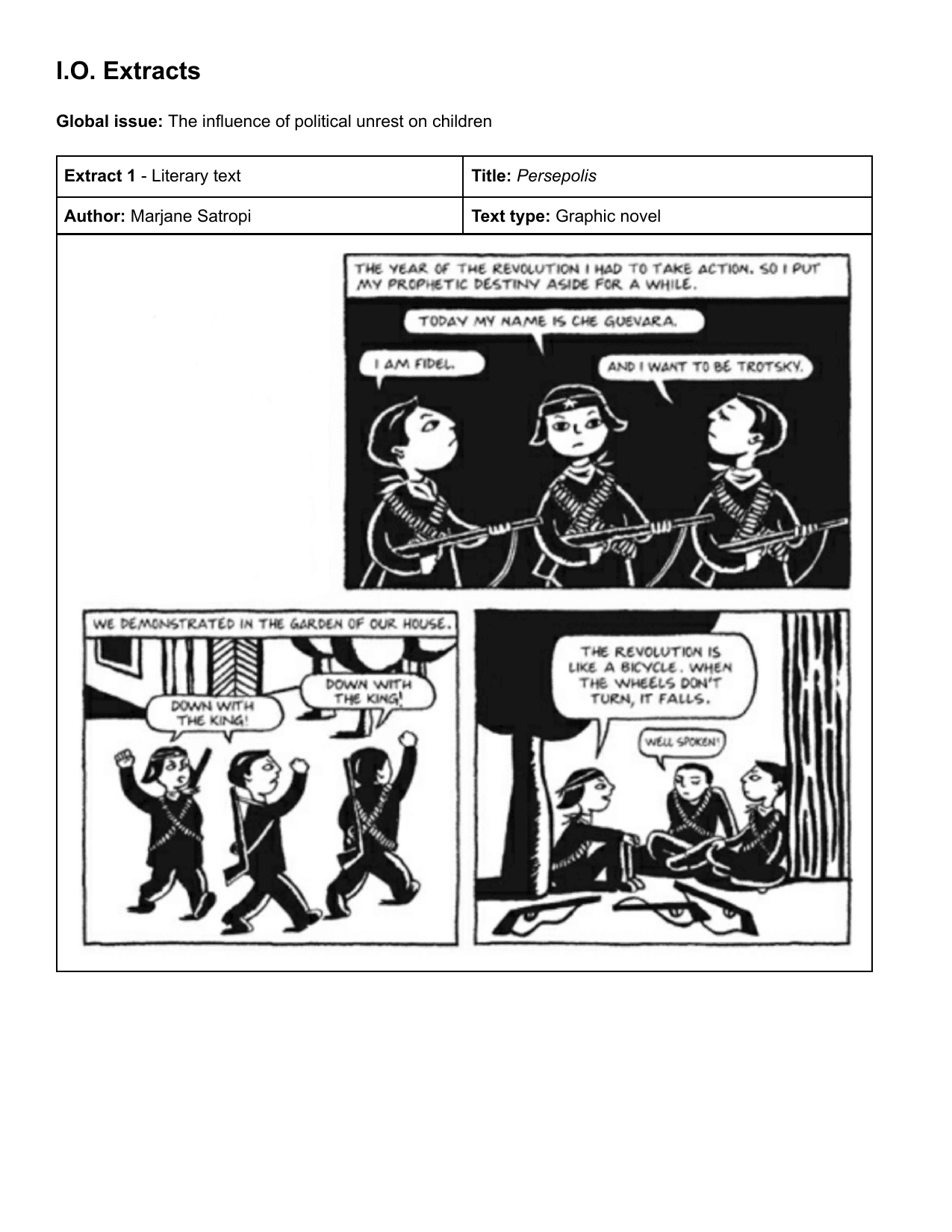 The influence of political unrest on children