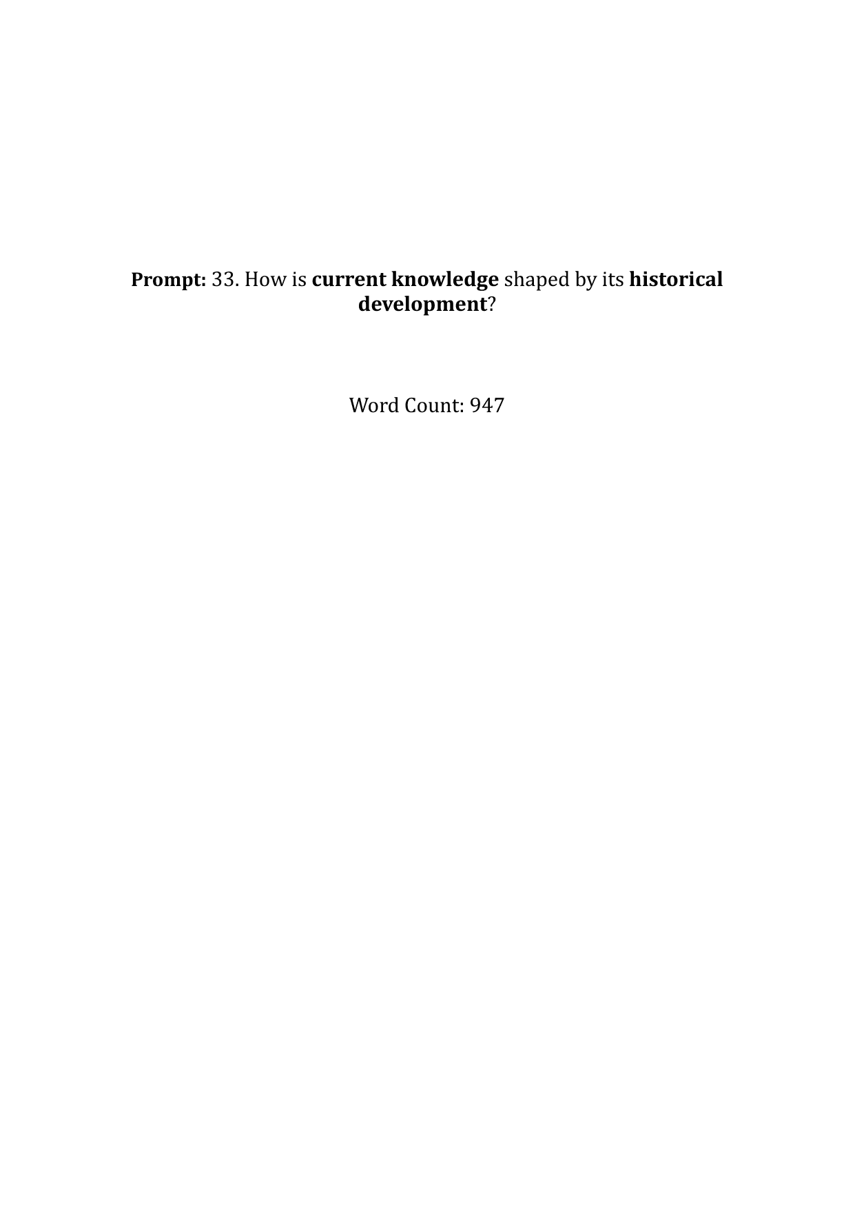 Coursework Exemplar