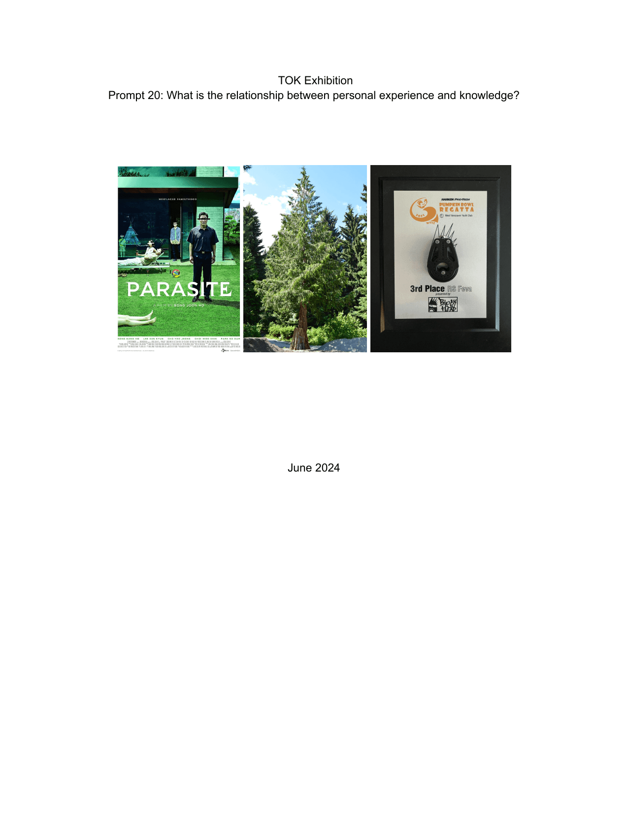 What is the relationship between personal experience and knowledge? - Theory of Knowledge (TOK) TOK exemplar scored A