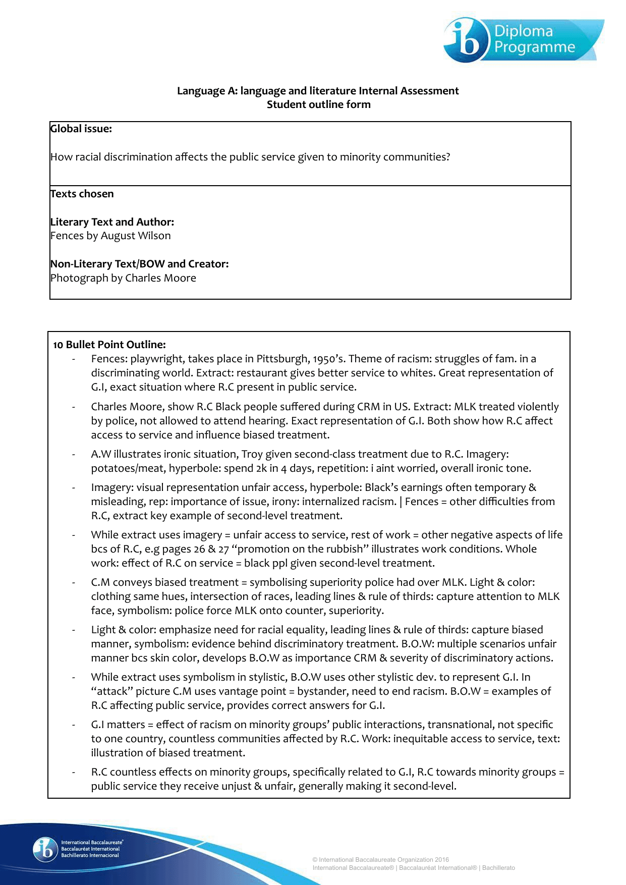 How racial discrimination affects the public service given to minority communities?