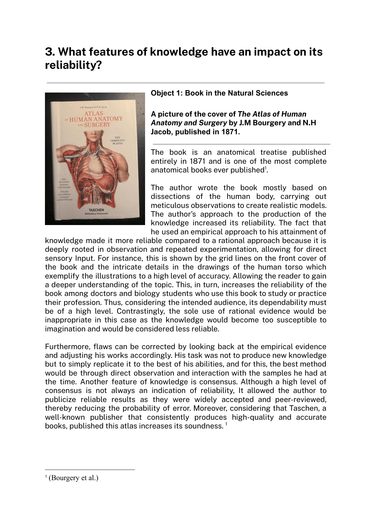 Coursework Exemplar - Theory of Knowledge (TOK) TOK exemplar scored A