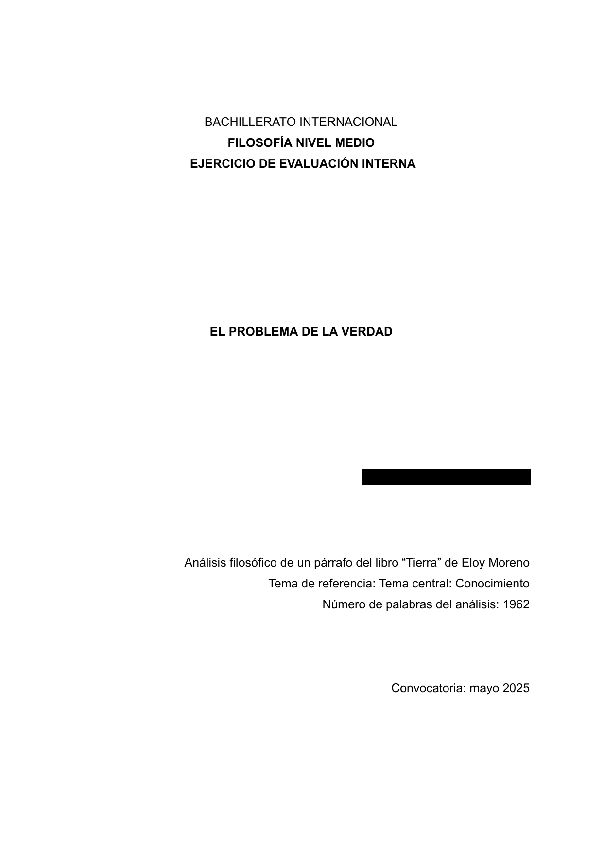 EL PROBLEMA DE LA VERDAD