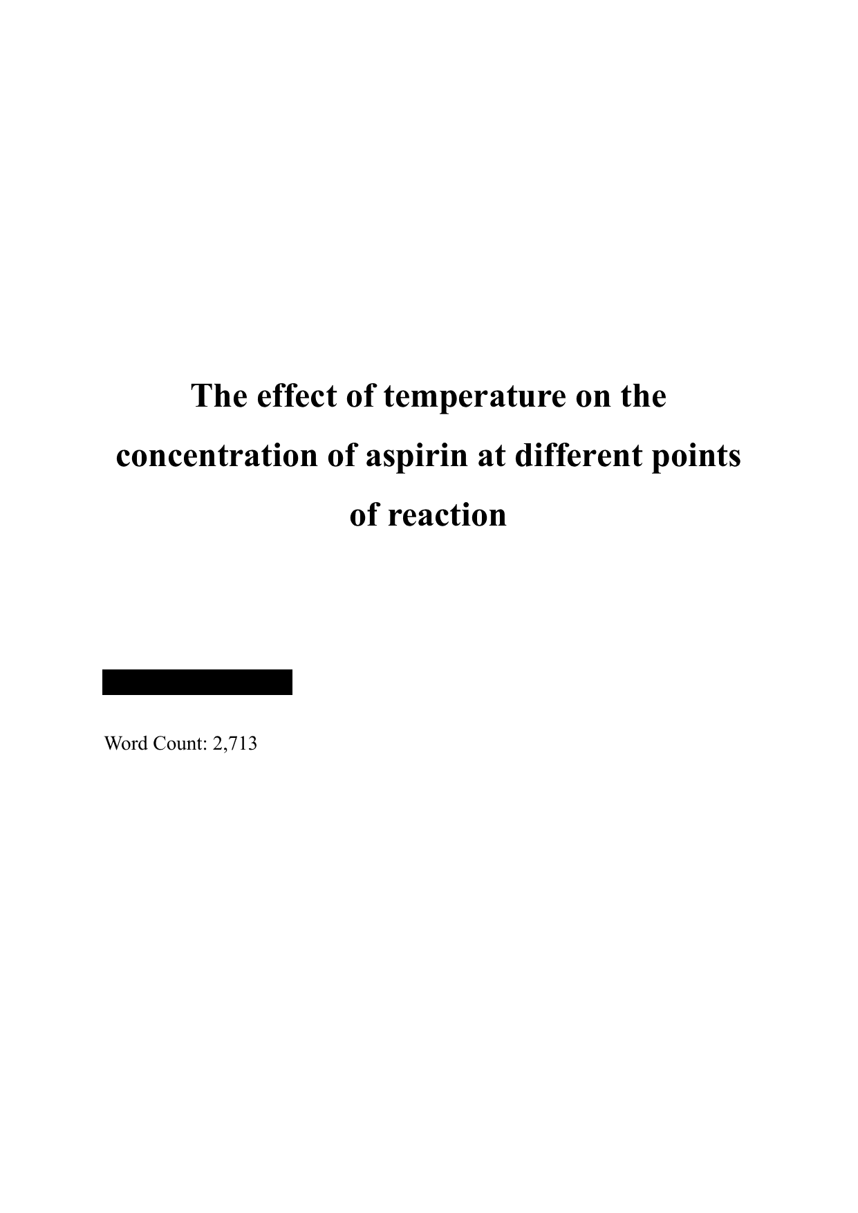 To what extent do different temperatures (29℃, 37℃, 45℃) affect the aspirin (acetylsalicylic acid) concentration during reaction with stomach acid (HCl)?