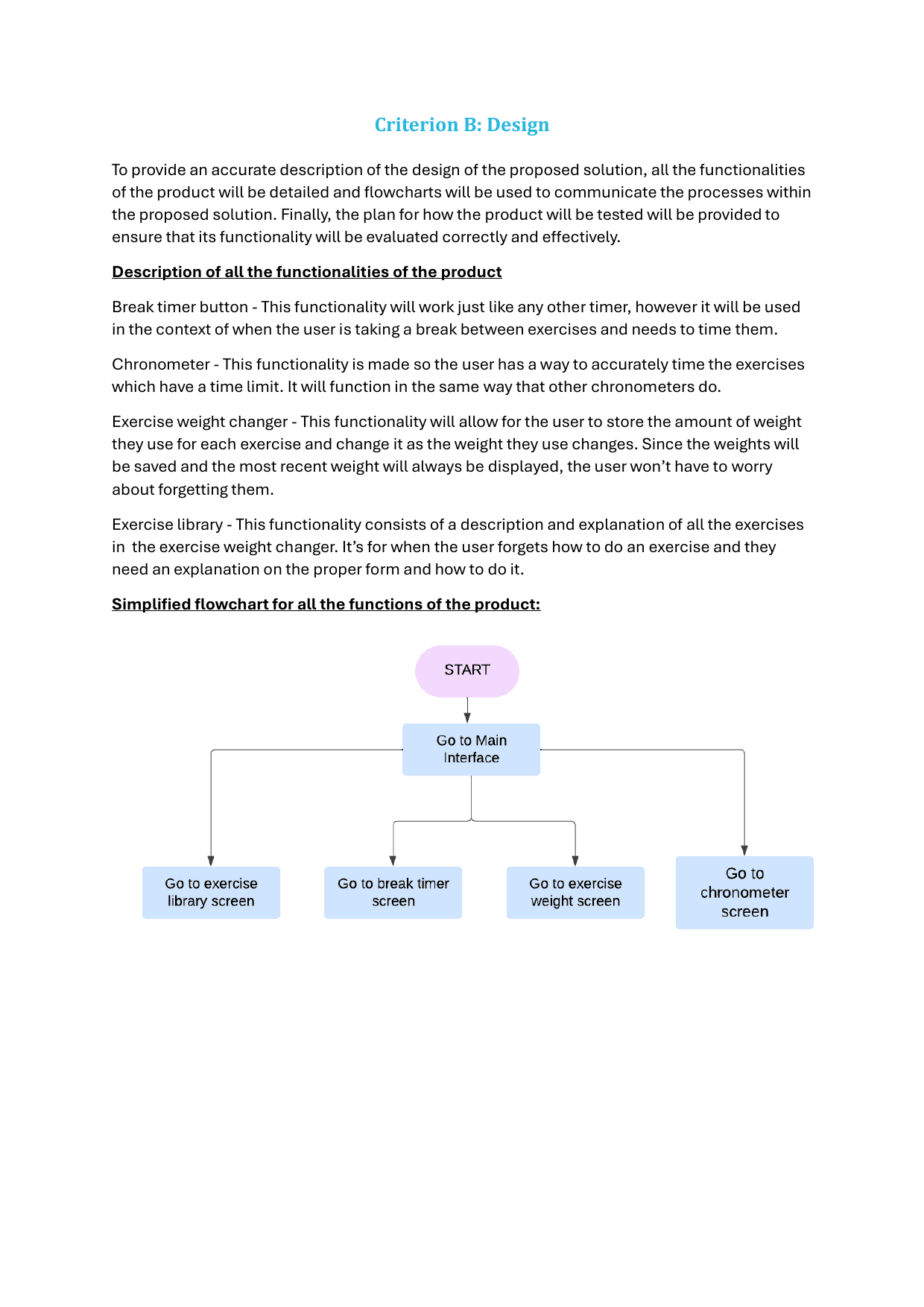 Creation of a fitness app - Computer Science (CS) IA exemplar scored 5