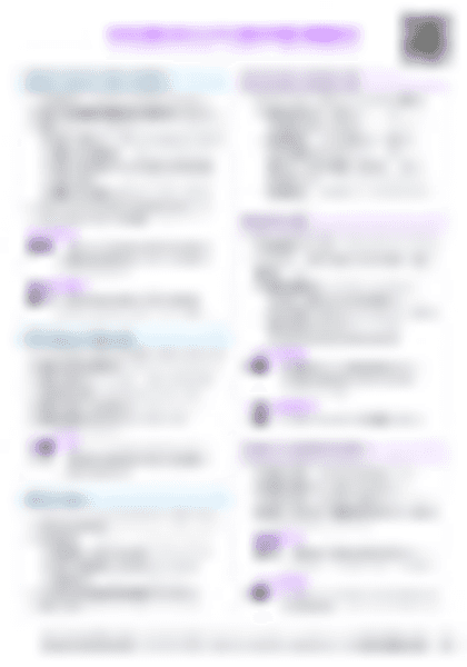 IB SEHS B.2.2 Fluid mechanics Cheatsheet - PDF cheatsheet preview