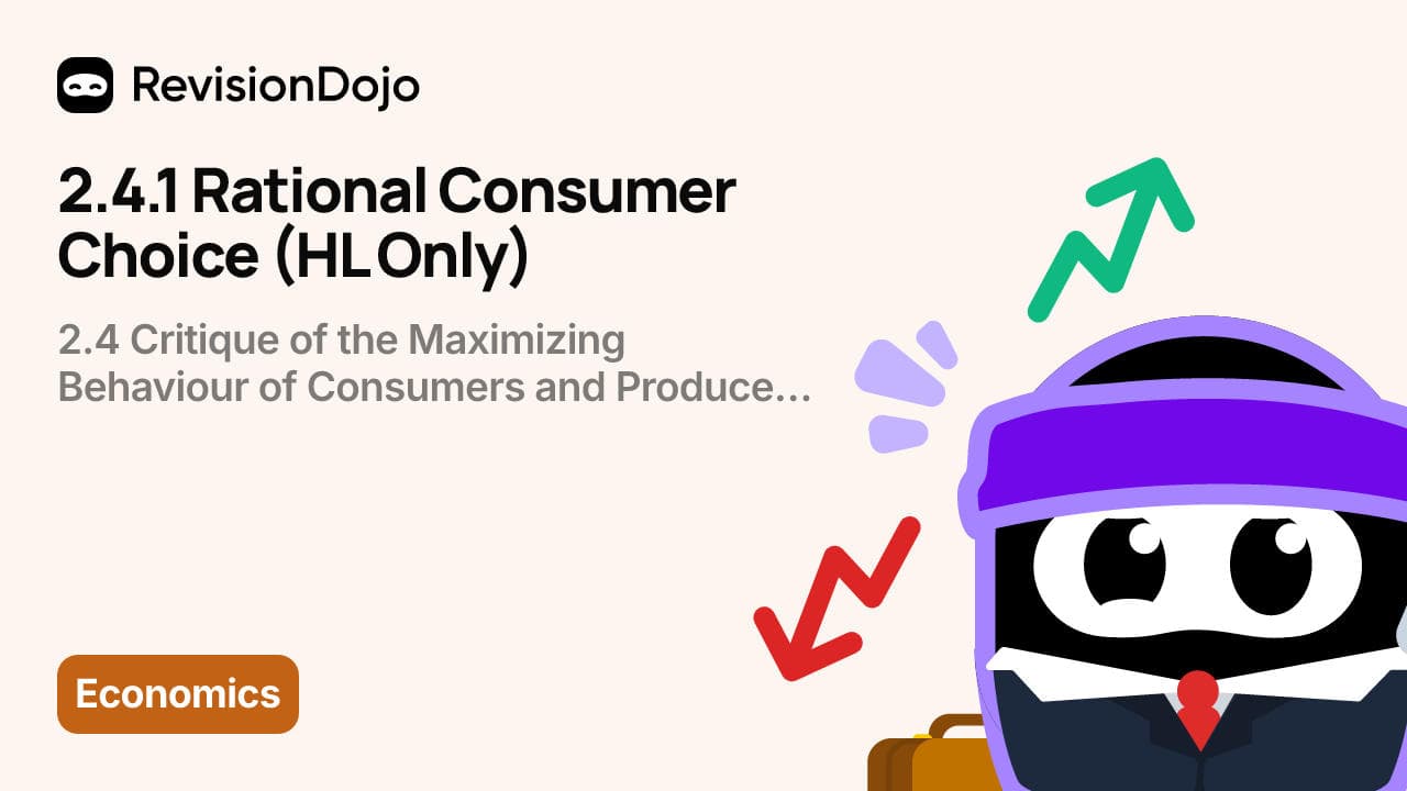 2.4.1 Rational consumer choice (HL only)