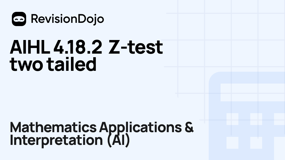 AIHL 4.18.2 Z-test two tailed video thumbnail