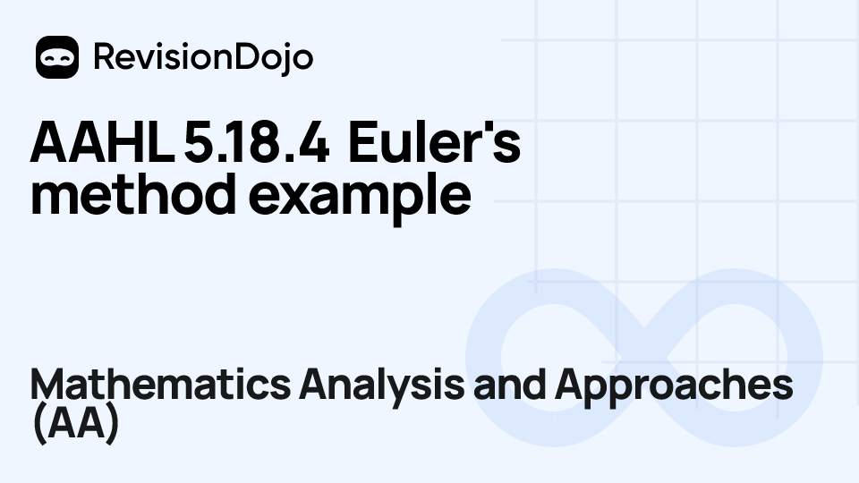 AAHL 5.18.4 Euler's method example video thumbnail