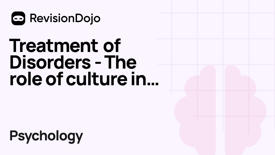 Treatment of Disorders - The role of culture in treating MDD video thumbnail