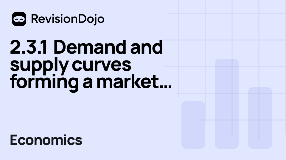 2.3.1 Demand and supply curves forming a market equilibrium  video thumbnail