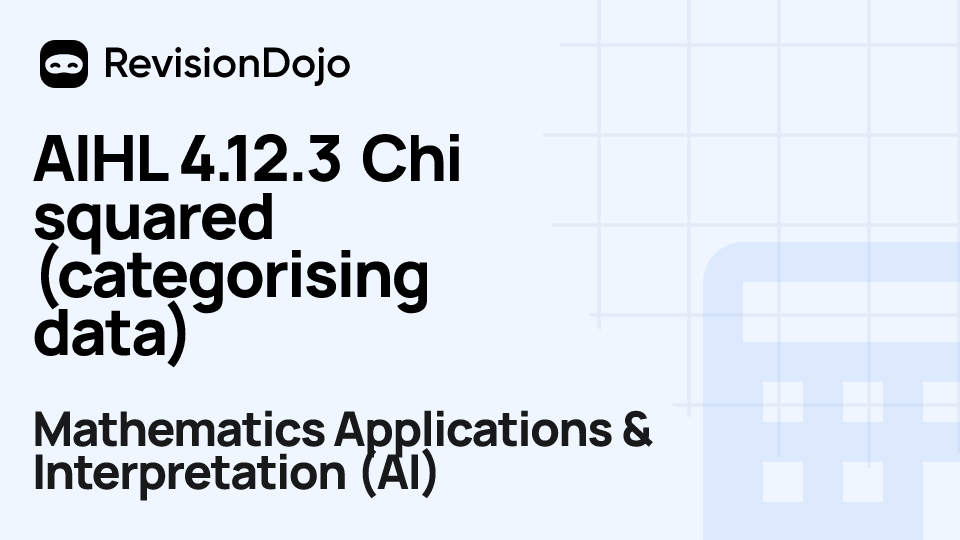 AIHL 4.12.3 Chi squared (categorising data) video thumbnail