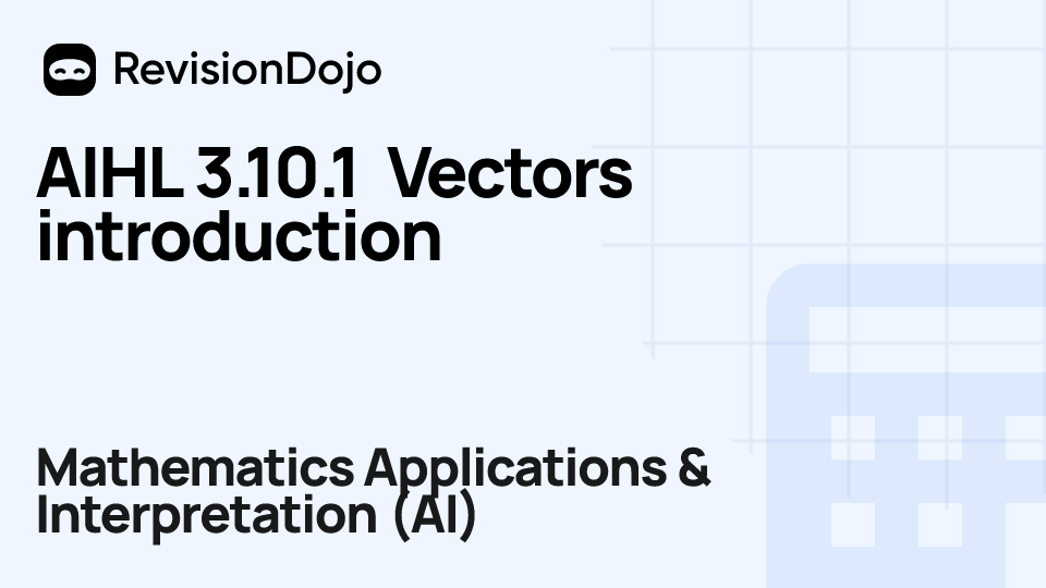 AIHL 3.10.1 Vectors introduction video thumbnail