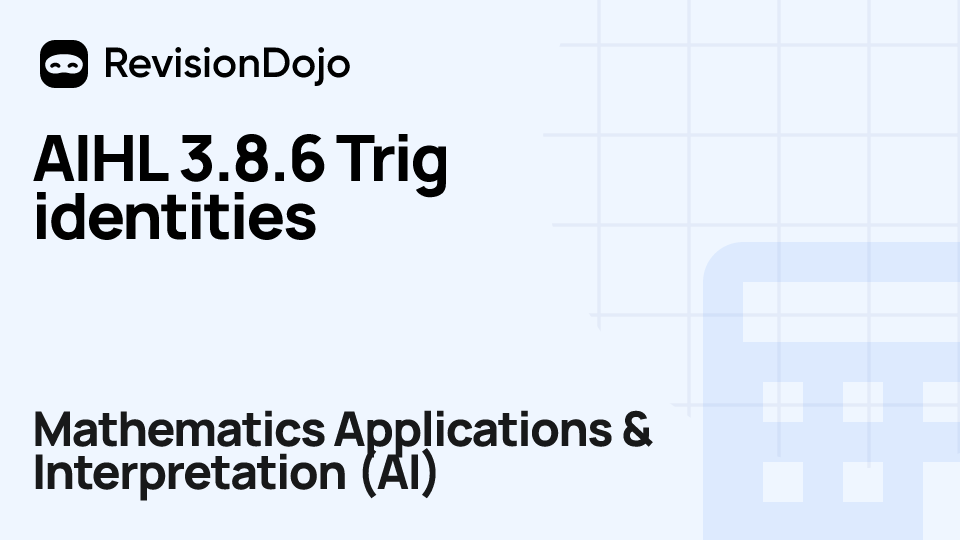 AIHL 3.8.6 Trig identities video thumbnail