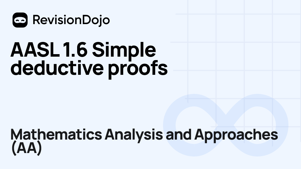 AASL 1.6 Simple deductive proofs video thumbnail
