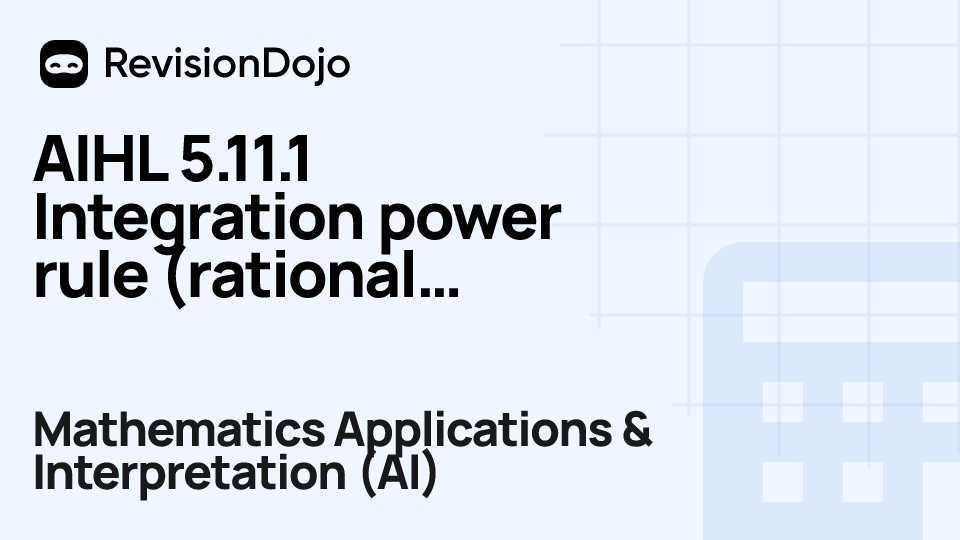 AIHL 5.11.1 Integration power rule (rational power) video thumbnail
