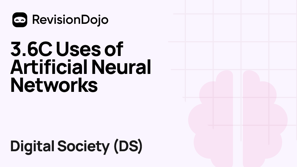 3.6C Uses of Artificial Neural Networks video thumbnail