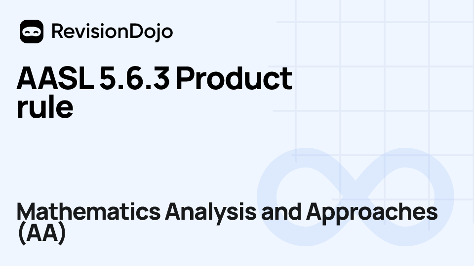 AASL 5.6.3 Product rule video thumbnail