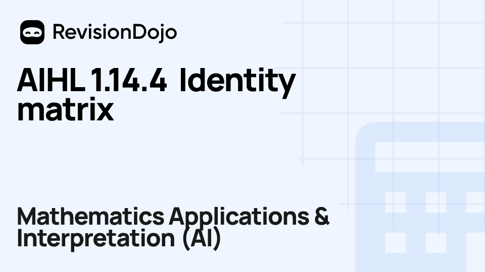 AIHL 1.14.4 Identity matrix video thumbnail