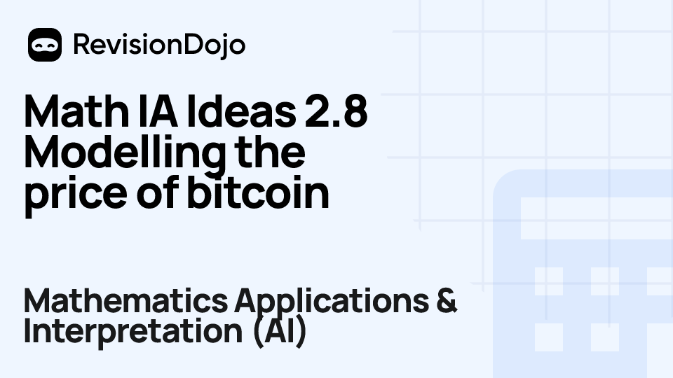 Math IA Ideas 2.8 Modelling the price of bitcoin video thumbnail