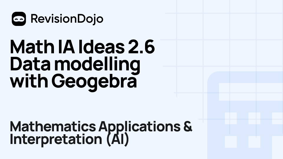 Math IA Ideas 2.6 Data modelling with Geogebra video thumbnail