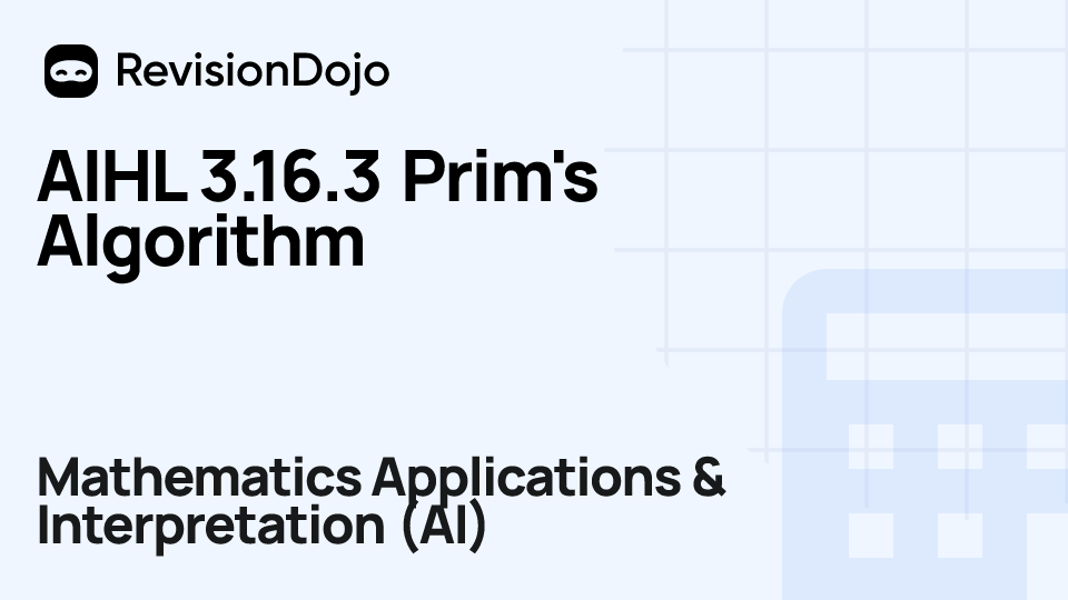 AIHL 3.16.3 Prim's Algorithm video thumbnail